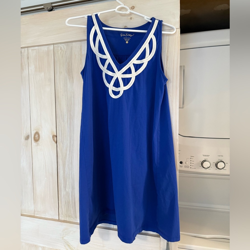 Lilly Pulitzer Royal Blue Dress with White Accents